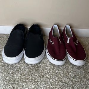 Women’s vans selling both pairs for $50